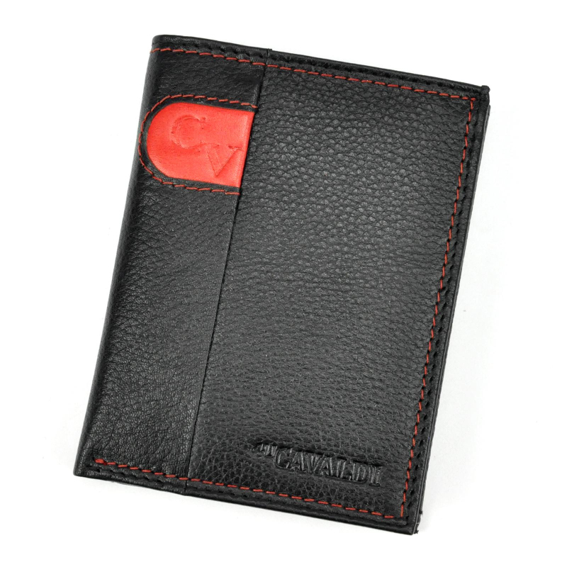 Pánská peněženka Cavaldi N4-SCV černá, červená