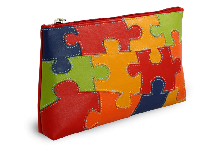 Doplňky - Puzzle dámská kožená etue 611-0023-PUZ