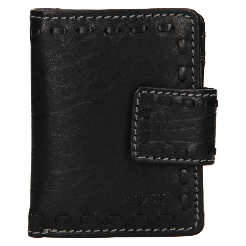Peněženky - Lagen dámská peněženka kožená 2094/T - černá - BLK