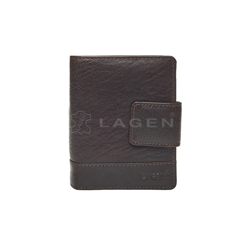 Peněženky - Lagen dámská peněženka kožená 2077/T-tmavě hnědá - BRN