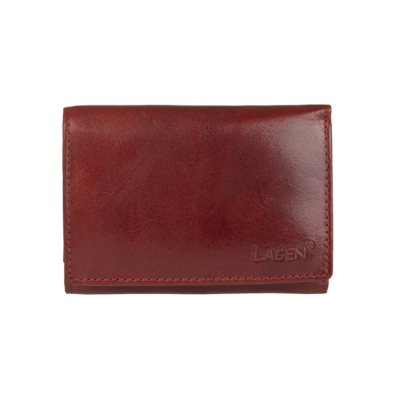 Peněženky - Lagen dámská peněženka kožená LM-2521/T - červená - RED