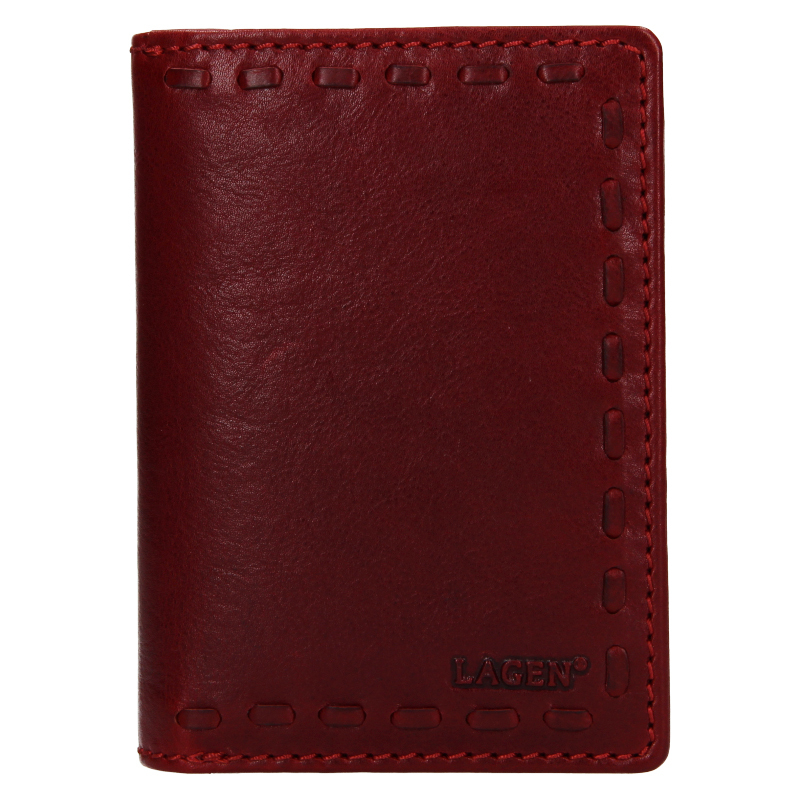 Peněženky - Lagen Dámská peněženka kožená 3534/T- červená RED