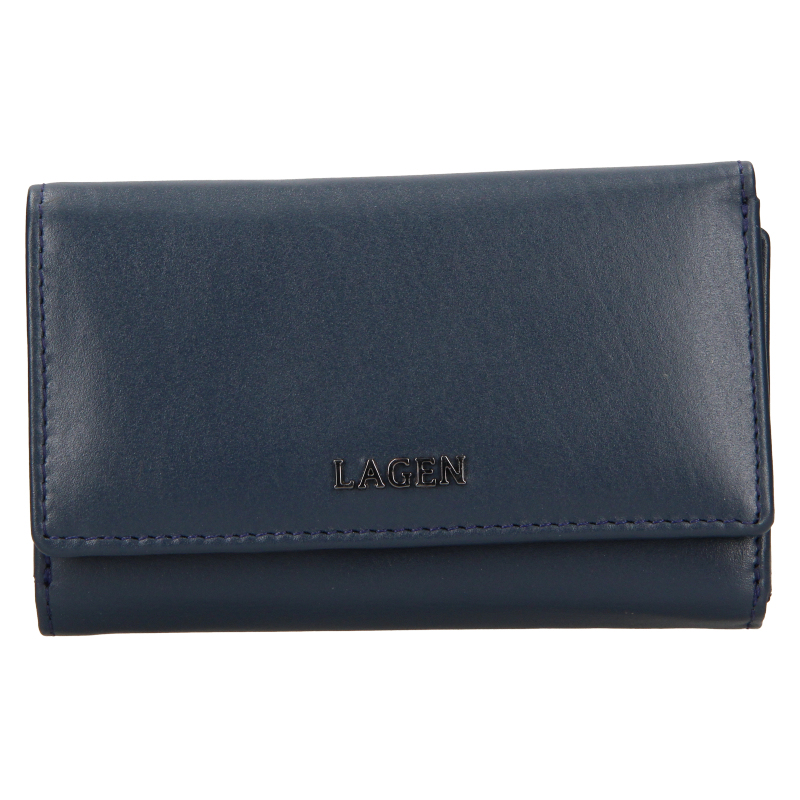 Peněženky - Lagen dámská peněženka kožená BLC/5304/222 - tmavě modrá - NAVY BLUE