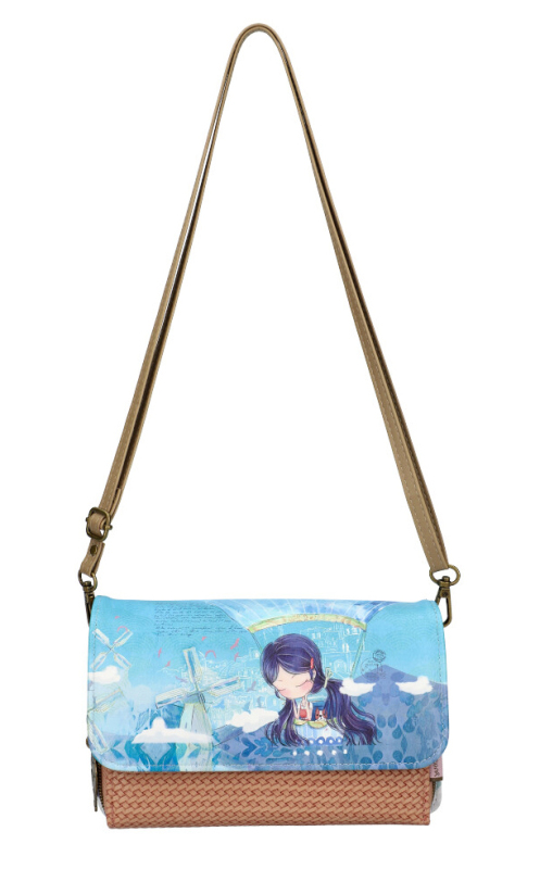 Kabelky - Sweet & Candy Malá crossbody dámská kabelka potisk B