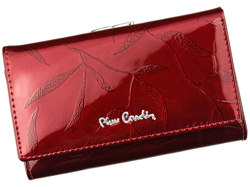 Peněženky - Dámská peněženka Pierre Cardin 02 LEAF 108 červená