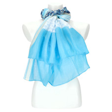 Dámský letní šátek 180x86 cm modrá