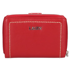 Lagen dámská peněženka kožená 160823 RED-červená