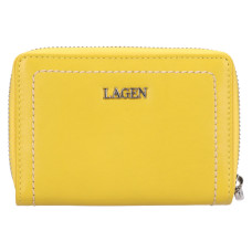 Lagen dámská peněženka kožená 160823 LIGHT YELLOW-ŽLUTÁ