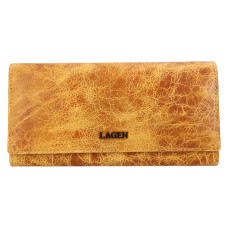 Lagen dámská peněženka kožená LG-2164 ŽLUTÁ-GOLD