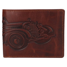 Lagen pánská peněženka kožená 19179/M CAR-AUTO HNĚDÁ-BRN