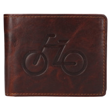 Lagen pánská peněženka kožená 66-6535/MKOLO-BICYCLE hnědá - BRN