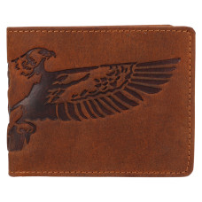 Lagen pánská peněženka kožená 66-3701 EAGLE - OREL SVĚTLE HNĚDÁ - TAN