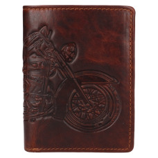 Lagen pánská peněženka kožená 66-6401/M MOTORKA HNĚDÁ-BRN