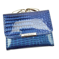 Jennifer Jones Kožená modrá malá dámská peněženka