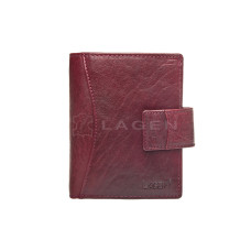 Lagen dámská peněženka kožená 3808/T-vínová - W.RED
