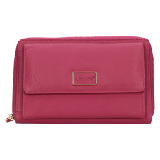 Lagen dámská peněženka kožená-kabelka BLC/5425-fialová - cranberry