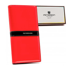 Dámská peněženka Peterson PTN 004-LAK P červená, černá