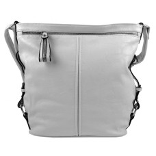 Moderní velká crossbody kabelka 74-MH světle šedá