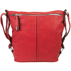 Moderní velká crossbody kabelka 74-MH červená