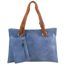 Moderní dámská kabelka přes rameno denim modrá