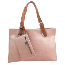 Moderní dámská kabelka přes rameno růžová
