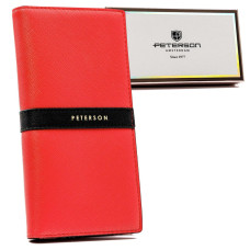 Dámská peněženka Peterson PTN 004-SAF P červená, černá