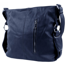 Tmavě modrá moderní crossbody dámská kabelka 67-MH