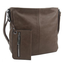 Přírodně hnědá dámská středně velká crossbody kabelka 1911-BB