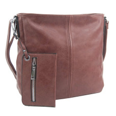 Starorůžová dámská středně velká crossbody kabelka 1911-BB