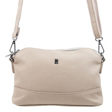 Béžová crossbody dámská kabelka se třemi oddíly 5414-BB