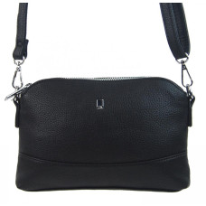Černá crossbody dámská kabelka se třemi oddíly 5414-BB