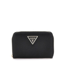 GUESS Laurel SLG Medium Zip Arround – Black – střední peněženka