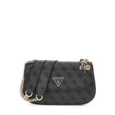 GUESS Eco Erica Convertible Xbody Flap – Coal Logo – Crossbody kabelka