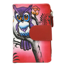 Dámská peněženka Cavaldi N18-SPW OWL červená
