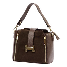 Dámská kabelka Luka 25-043 DOLLARO tmavě hnědá