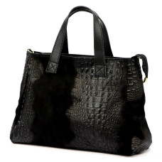 Dámská kabelka Luka 26-034 CROCO černá
