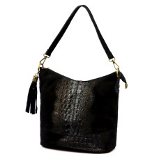 Dámská kabelka Luka 26-027 CROCO černá