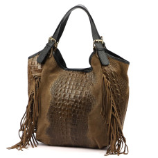Dámská kabelka Luka 25-019 CROCO taupe