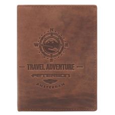 Pánská peněženka Peterson PTN N4-BE-TRAVEL světle hnědá