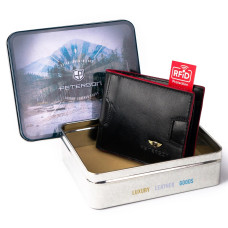 Pánská peněženka Peterson PTN N78-VT černá, červená