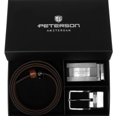 Pánská dárková sada Peterson PTN KL-B007-S001 BLACK-BROWN