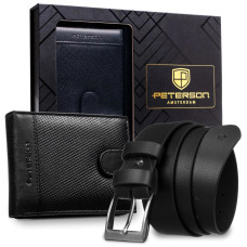 Pánská dárková sada Peterson PTN N992L-DOT BLACK 125