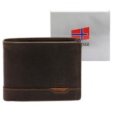 Pánská peněženka Nordee HJORT N992 tmavě hnědá