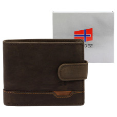 Pánská peněženka Nordee HJORT N992L tmavě hnědá