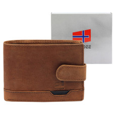 Pánská peněženka Nordee HJORT 035L světle hnědá