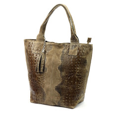 Dámská kabelka Luka 26-026 CROCO taupe