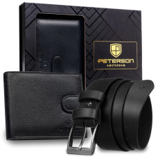 Pánská dárková sada Peterson PTN SET N992L-SPDM-BW BLACK 125