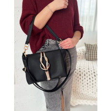 GROSSO Černo-zlatá kabelka přes rameno / crossbody