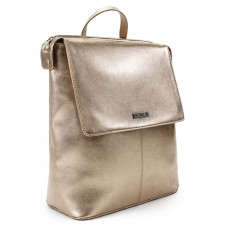 Růžovo zlatý městský kožený batoh 311-1660-35