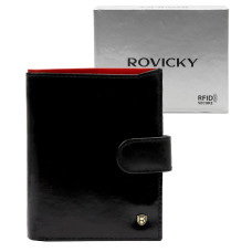 Pánská peněženka Rovicky N4L-RVT-2 RFID černá, červená